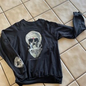 Black Salvador Dali graphic sweater crew neck size M (Urban Outfitters)
